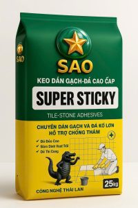 Keo dán gạch đá cao cấp Super Sticky